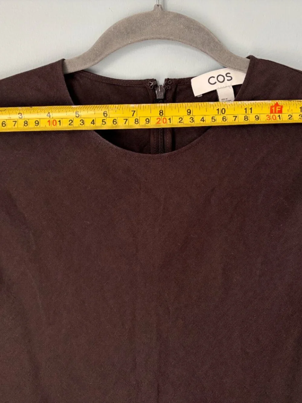 COS Dark Brown Sleeveless Maxi Dress - Picture 6 of 9